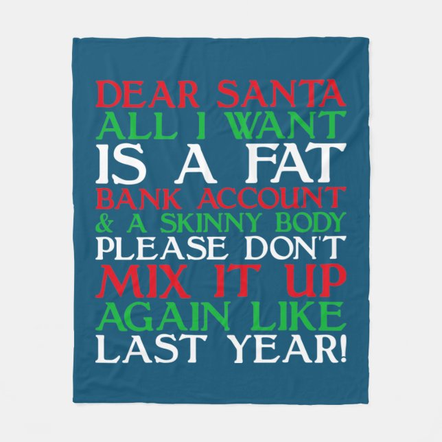 Cobertor De Velo Dear Santa (Frente)