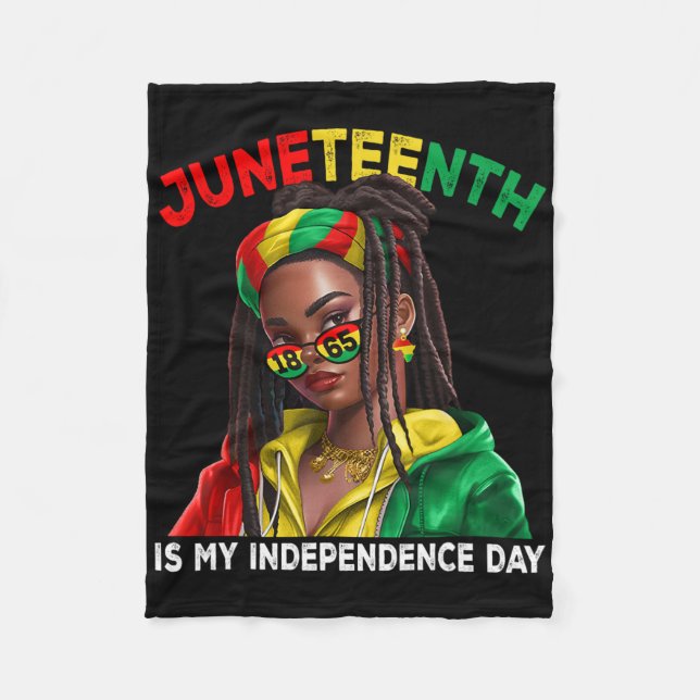 Cobertor De Velo Décimo De Junho É O Dia Da Independência As Menina (Frente)