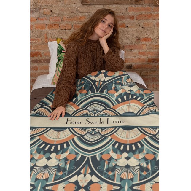 Cobertor De Velo Deco de Arte Escandinávia personalizável (Criador carregado)