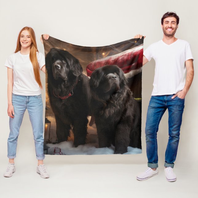 Cobertor De Velo Decoração de Natal de Newfound Snowy Sleigh (In Situ)