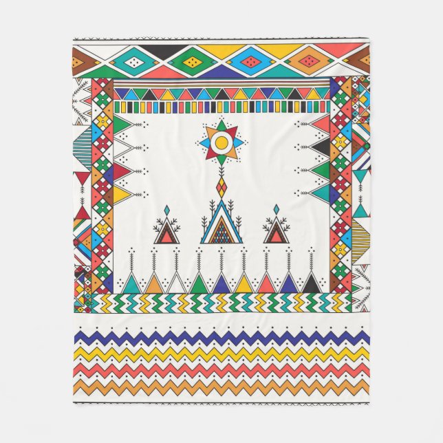 Cobertor De Velo Decorative geometric repeating pattern inspired by (Frente)