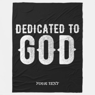 COBERTOR DE VELO DEDICADO A DEUS TEXTO BRANCO PERSONALIZÁVEL LEGAL