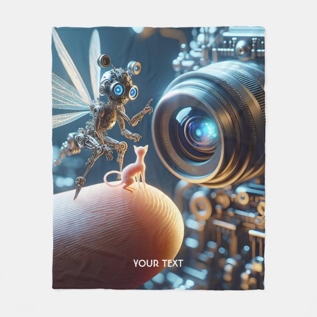 Cobertor De Velo Dedo de Robô Voador Fantástico (Frente)