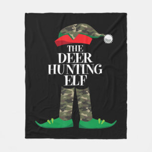 Cobertor De Velo Deer Hunting Elf Matching Group Family Elf Christm