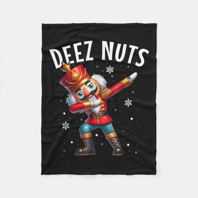 Cobertor De Velo Deez Loucos Nutcracker Nuny Men Mulheres Engraçada (Frente)