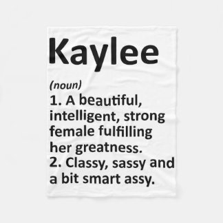Cobertor De Velo Definição de Kaylee Nome Personalizado Presente de