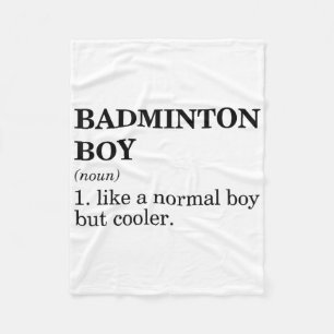 Cobertor De Velo Definição de Menino de Badminton Substantivo Petec