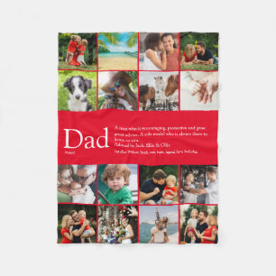 Cobertor De Velo Definição Do pai Dizendo 16 Foto Colagem Vermelh