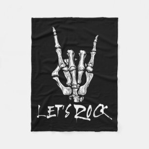 Cobertor De Velo Deixa A Banda Rock E Roll Sinal De Mão Ro