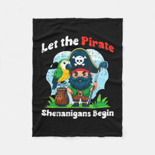 Cobertor De Velo Deixe as travessuras piratas começarem golfe menin
