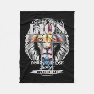 Cobertor De Velo Deixe o seu leão sair Brandon Lake Merch louvar Je