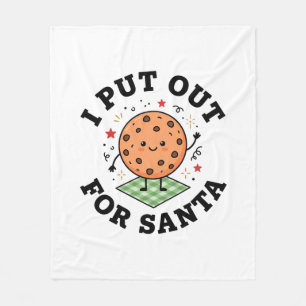 Cobertor De Velo Deixei o Biscoito de Natal para o Papai Noel