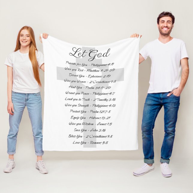 Cobertor De Velo Deixem que Deus faça inspiração na escritura (In Situ)