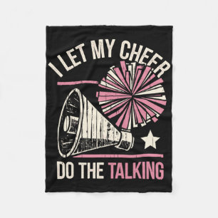Cobertor De Velo Deixo meu grito falar por mim Palhaça Cheerleader 