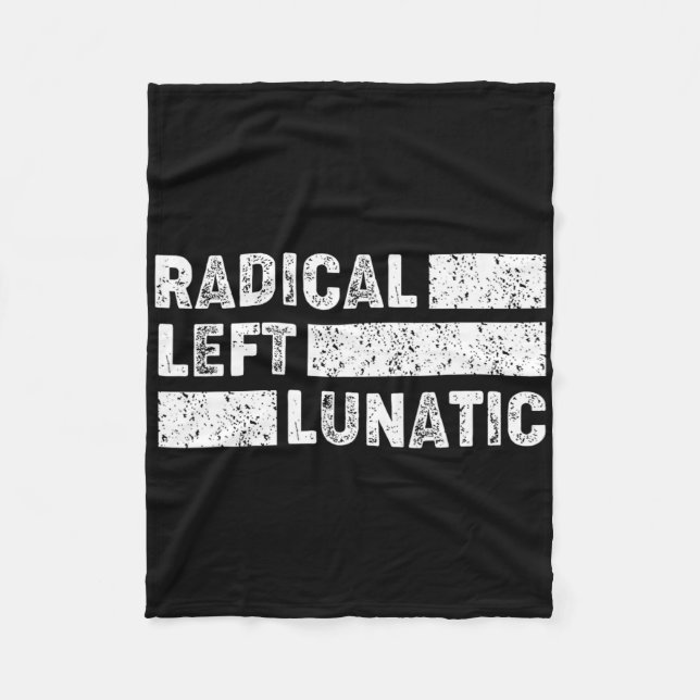 Cobertor De Velo Democrata engraçado, louco de esquerda radical, an (Frente)
