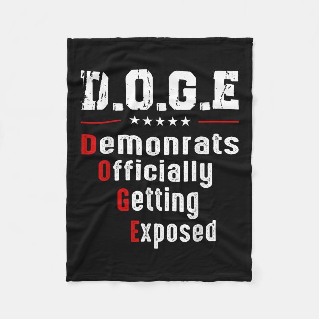 Cobertor De Velo Democratas-Cães Oficialmente Expostos (Frente)