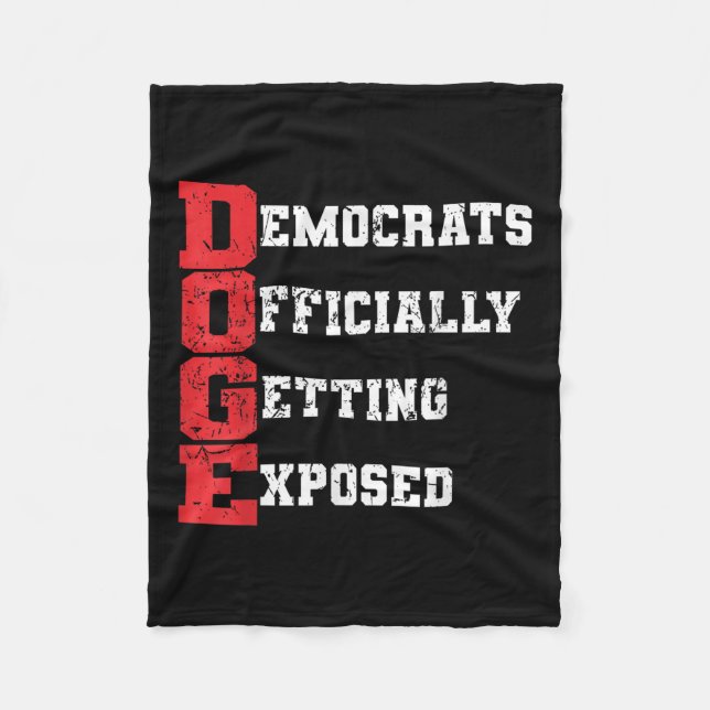 Cobertor De Velo Democratas-Cães Oficialmente Expostos _2 (Frente)