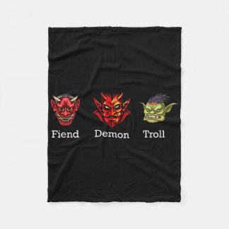 Cobertor De Velo Demônio Troll Sutil Anti Trump