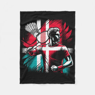 Cobertor De Velo Denmark Badminton Player Proud Patriot Athlete 