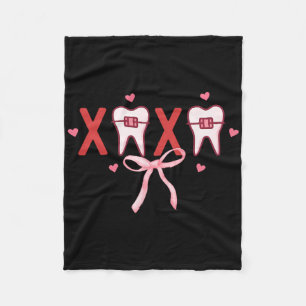 Cobertor De Velo Dente Coquette Xoxo Dentista Higienista Equipe Odo