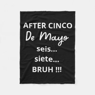 Cobertor De Velo Depois cinco de maio 6-7 bruh meme engraçado, mexi