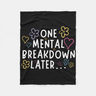 Cobertor De Velo “Depois de uma Quebra Mental…” Camiseta Divertida 