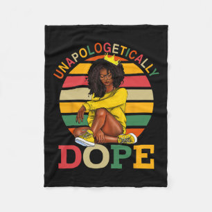 Cobertor De Velo Desapologeticamente Droga Afro Mês da História Neg