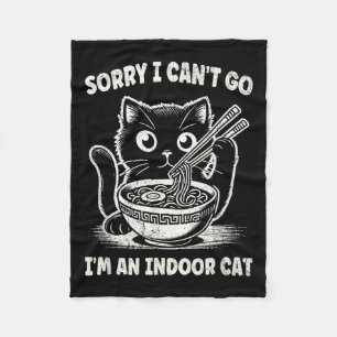 Cobertor De Velo Desculpe, Eu Não Posso Im Um Gato Interior _1