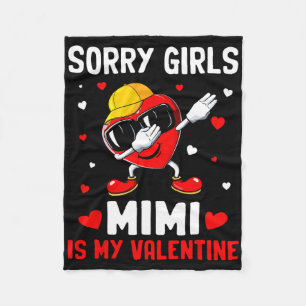 Cobertor De Velo Desculpe Meninas Mimi É Meu Coração De Valentim Da