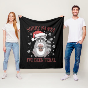 Cobertor De Velo Desculpem Papais noeis que eu fui Feral Christmas 
