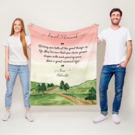 Cobertor De Velo Desejos de Casamento Personalizados para Noiva e N
