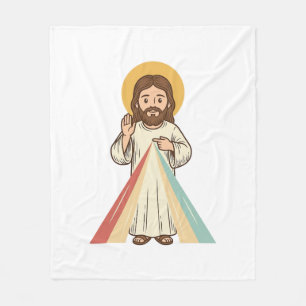 Cobertor De Velo Desenho de Camisa Vetorial de Bênção Religiosa Vin