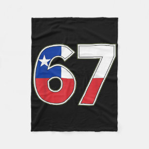 Cobertor De Velo Desenho de Celebração do Número 67 da Bandeira do