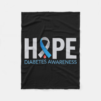 Cobertor De Velo Desenho de conscientização sobre diabetes Hope