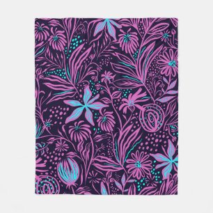 Cobertor De Velo desenho de folhas de padrão impressão