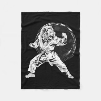 Cobertor De Velo Desenho de Leão de MMA Artes Marciais Kickboxing T