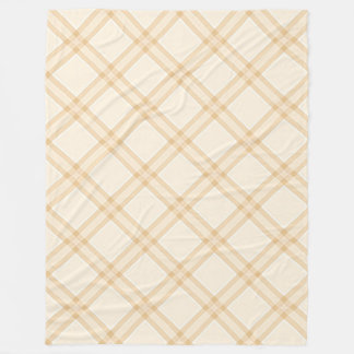 Cobertor De Velo Desenho de Xadrez Diagonal Bege Branco Baço
