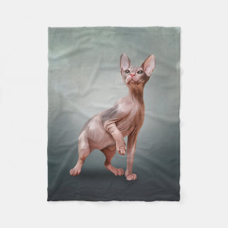 Cobertor De Velo Desenho do gatinho Sphynx