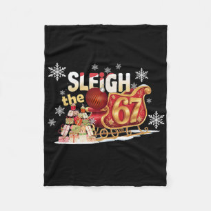 Cobertor De Velo Desenho Gráfico de Trenó de Natal Divertido 67 