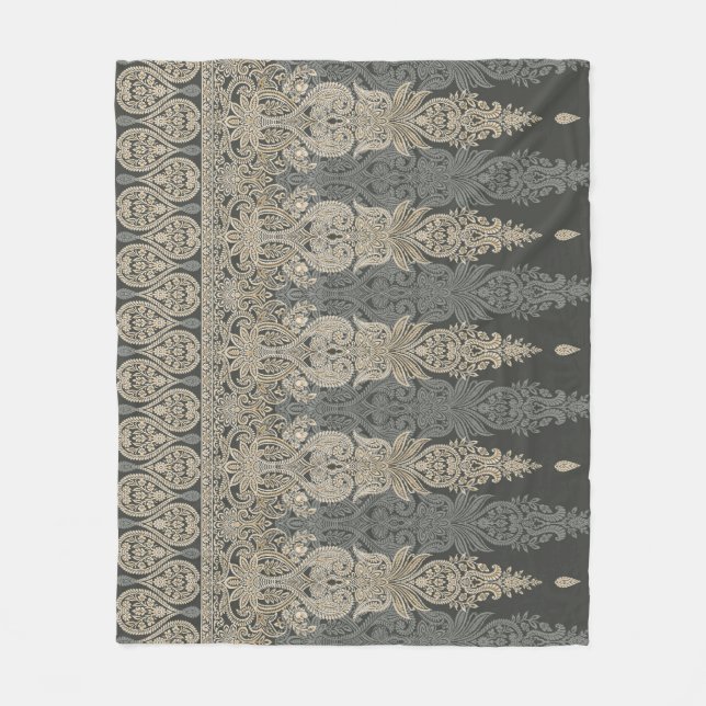 Cobertor De Velo desenho tradicional ornamental Paisley (Frente)
