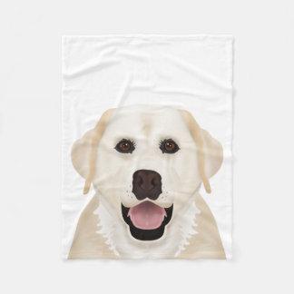 Cobertor De Velo desenhos animados amarelos de labrador retriever
