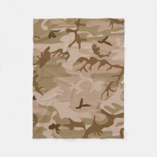 Cobertor De Velo Deserto Camo - Camuflagem Marrom