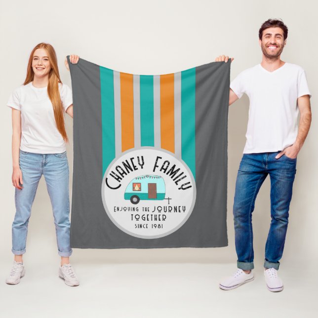 Cobertor De Velo Desfrutando da vida juntos, Retro Camper (In Situ)