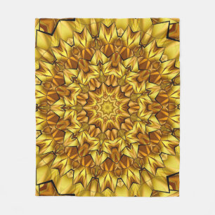 Cobertor De Velo Design abstrato antigo do ouro Mandala - 63495