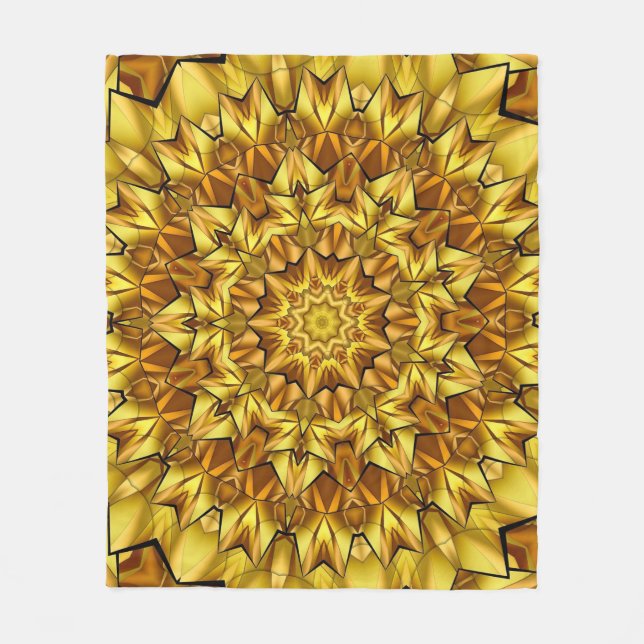 Cobertor De Velo Design abstrato antigo do ouro Mandala - 63495 (Frente)