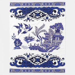 Cobertor De Velo Design azul clássico do salgueiro