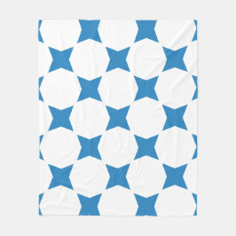 Cobertor De Velo Design com padrão de estrela em azul pastel real e