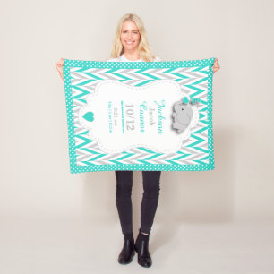 Cobertor De Velo Design da lembrança do nascimento do elefante do