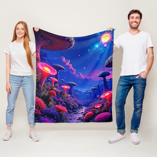 Cobertor De Velo Design da Noite de Cogumelos Encantada (In Situ)