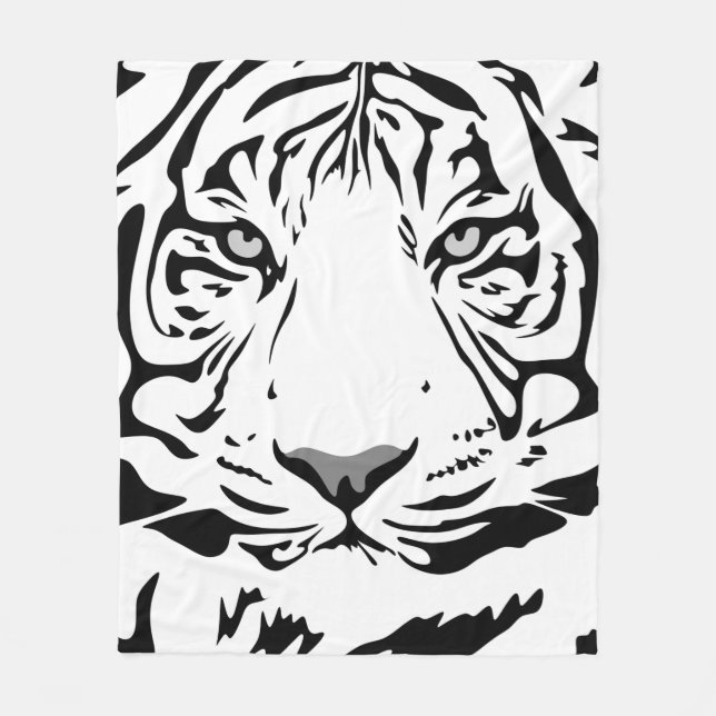 Cobertor De Velo Design de animais de padrão Tigre (Frente)